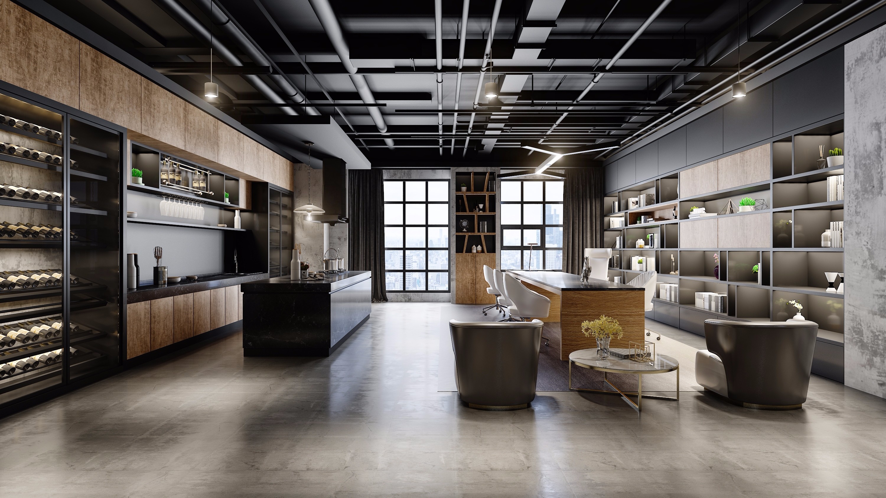 昆明工业风格办公室设计